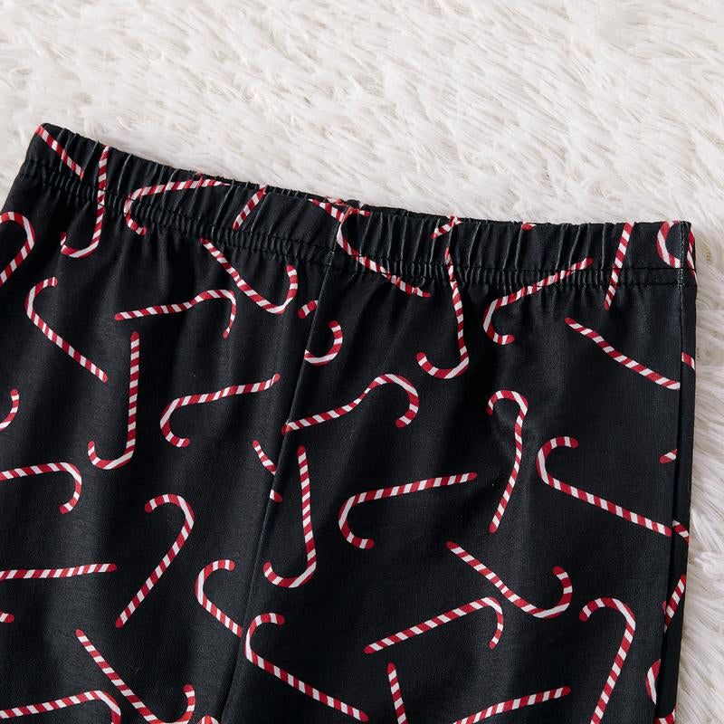 Patpat Christmas Letter Print Family Matching Pajamas Sets (Flame Resistant) 462476