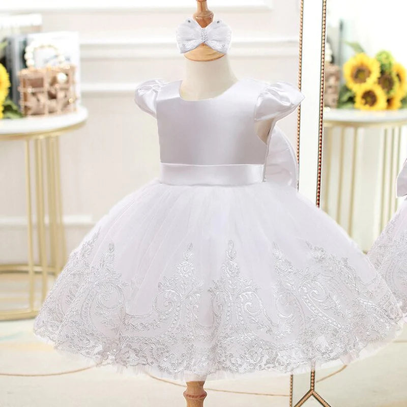 Girl Kid 0-2Y Princess Dress for New Year Wedding, Birthday, Party, Baptism, Christmas