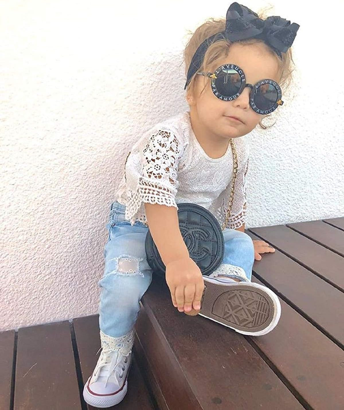 Baby Girl Clothes Outfits Toddler Infant Baby Romper Top+Jeans Clothing Set
