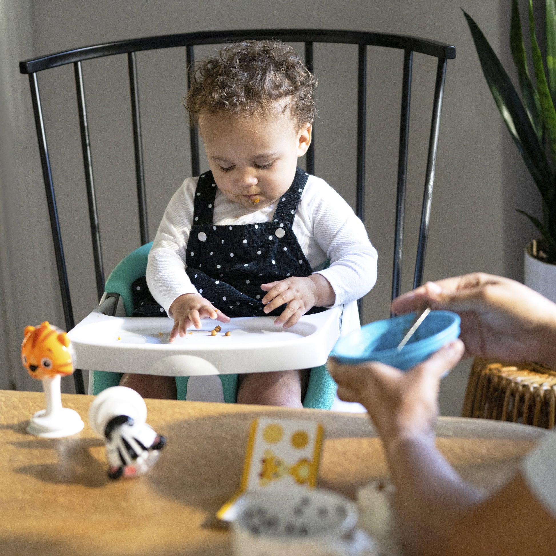 Baby Einstein Dine & Discover Multi-Use Booster Feeding & Floor Activity Seat with Self-Storing Tray