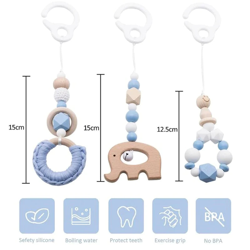 1Set Play Gym Frame Baby Activity Wooden Fitness Frames Play Gym Mobile Baby Room Decoration Newborn Baby Accessories Rattle Toy