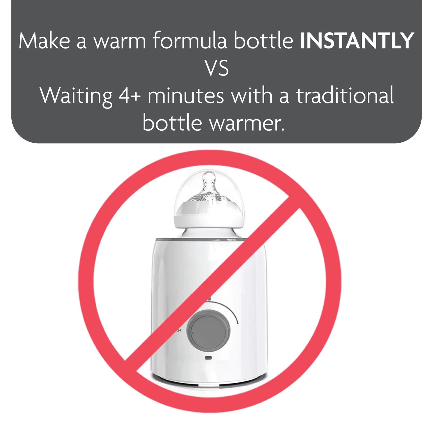 Baby Brezza Instant Warmer – Instantly Dispense Warm Water at Perfect Baby Bottle Temperature - Traditional Baby Bottle Warmer Replacement - Fast Baby Formula Bottles 24/7 – 3 Temperatures