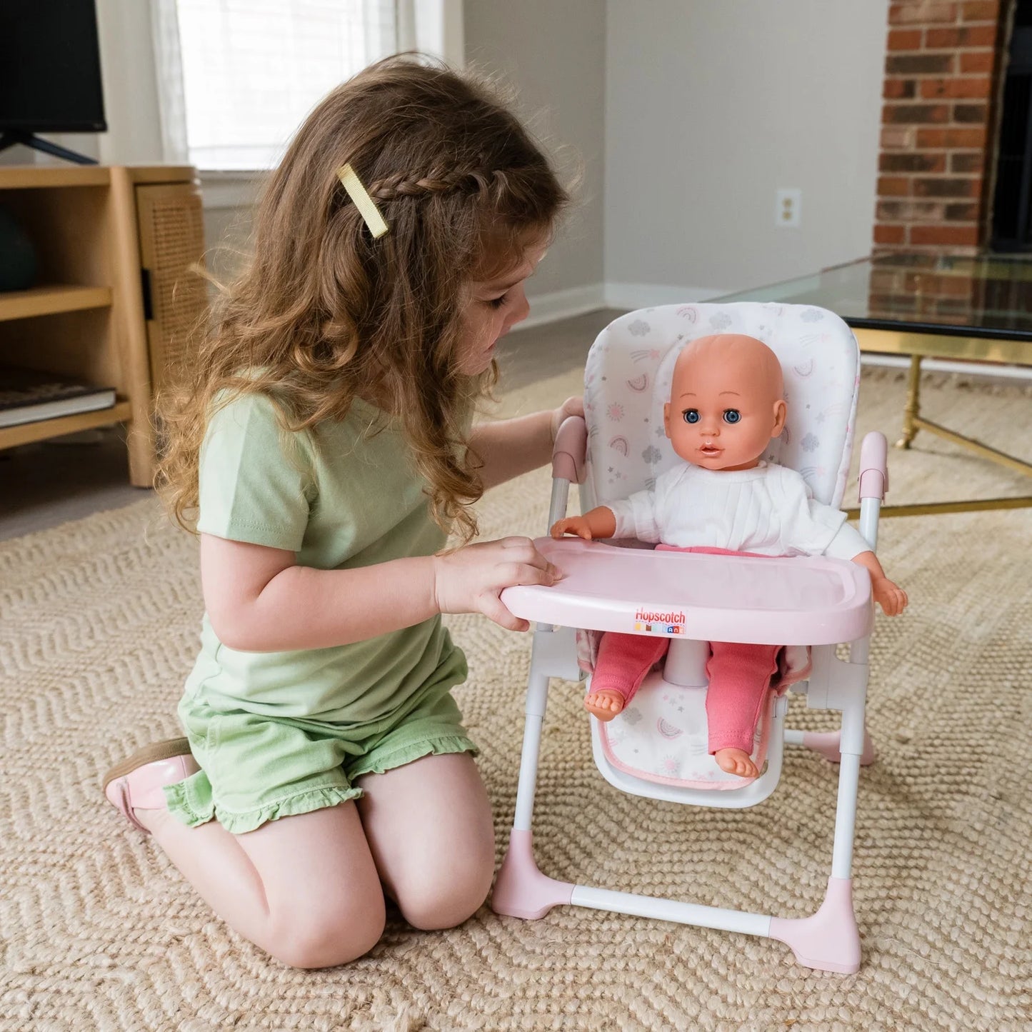 Hopscotch Lane My Baby Doll'S Mealtime High Chair, Baby Doll Furniture Accessory, Children Ages 2+