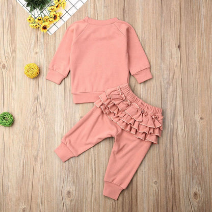 Newborn Baby Girls Clothes Cotton Suit Cute Baby Kid Infant Toddler Play Wear Rainbow Outfits