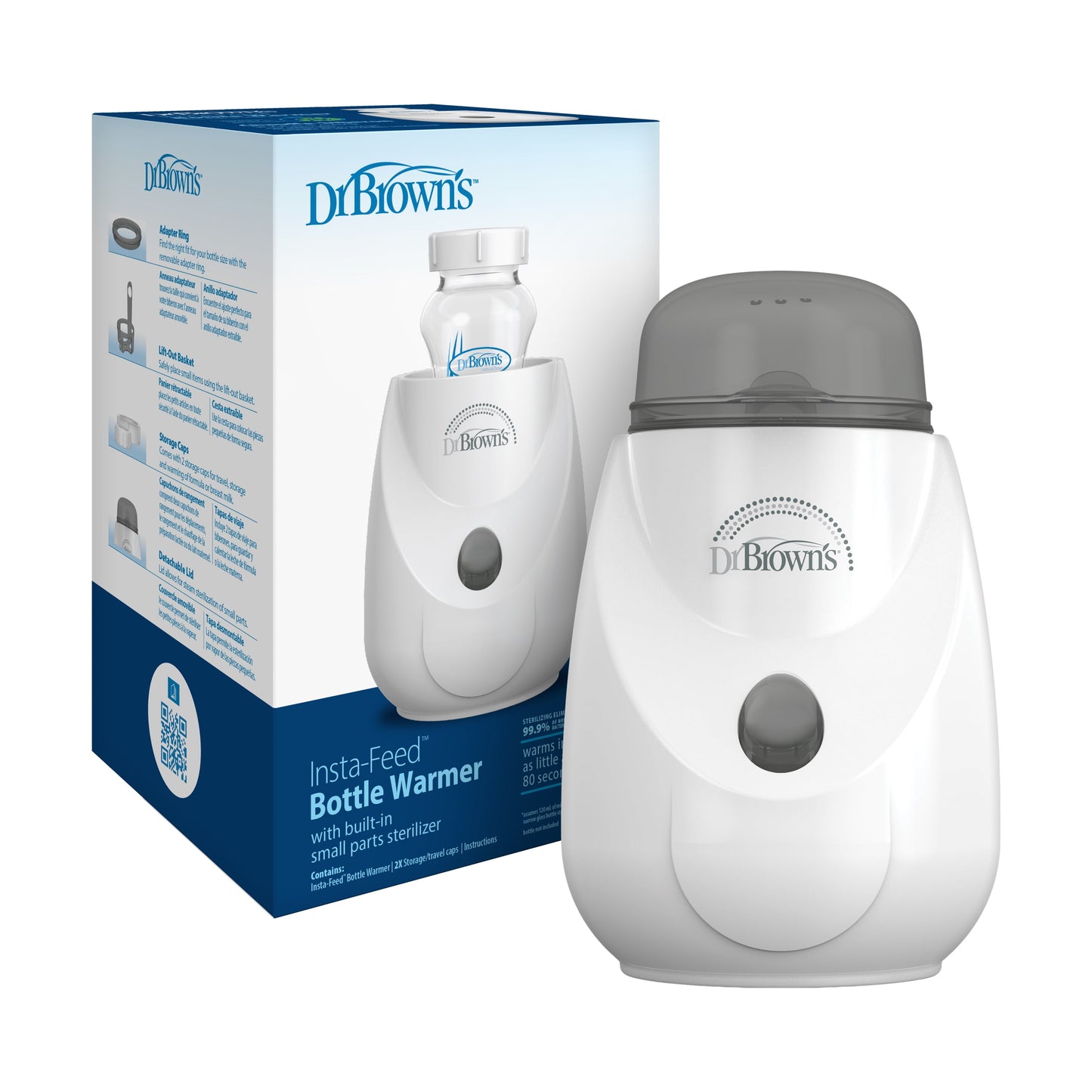 Dr. Brown'S Insta-Feed Baby Bottle Warmer & Sterilizer for Baby Bottles and Baby Food Jars