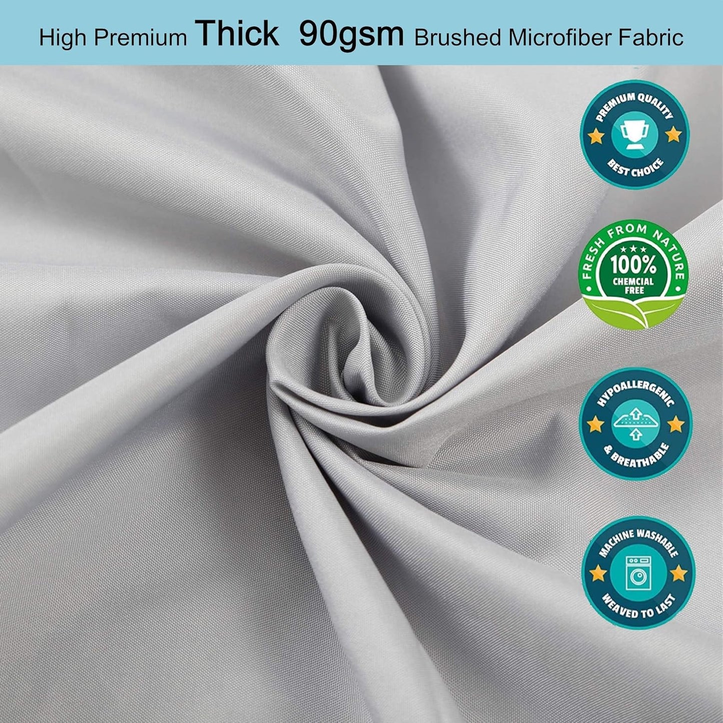 Baby Boy Crib Sheets, 2 Pack Crib Sheets Set White & Grey, Baby Sheets for Crib & Toddler Mattresses, Made of Silky Soft Microfiber, Size 52 X 28 Inches with 8 Inch Pocket for Snug Fit