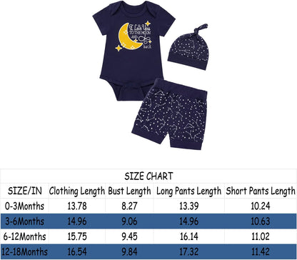 Baby Boy Space Theme Outfit Newborn Boy I Love You to the Moon and Back Baby Shower Infant Space Clothes Romper Pants Set