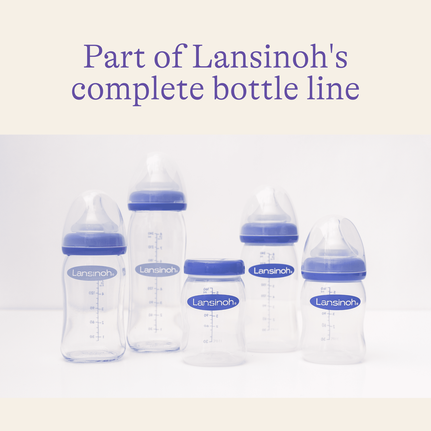 Lansinoh Breastmilk Storage Breast Pump Bottles, 4 Count