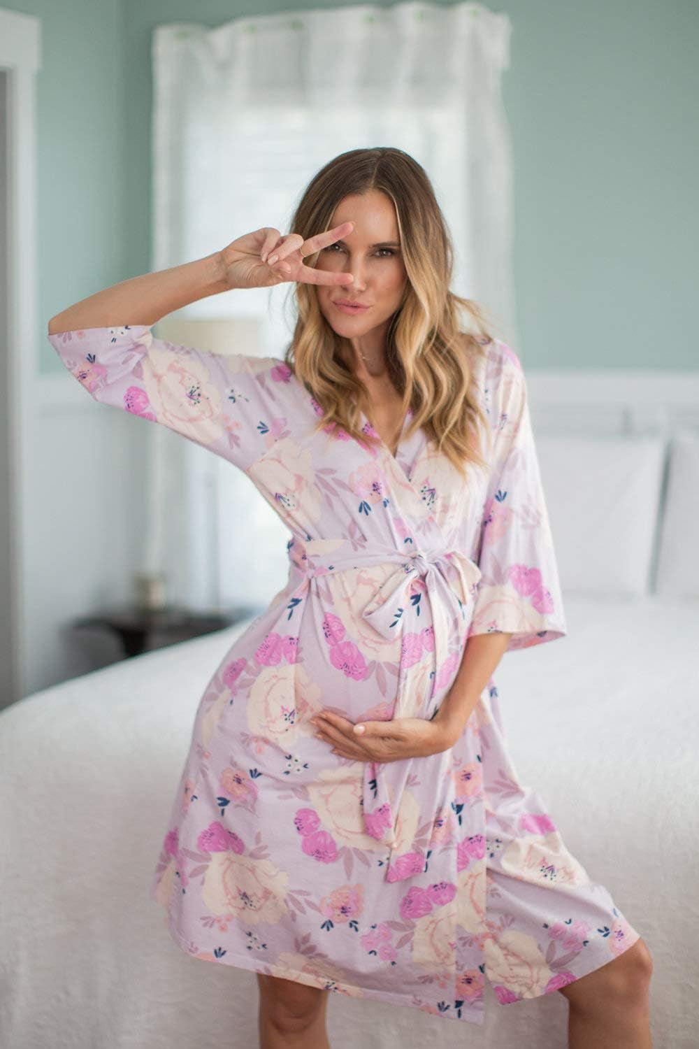 Baby Be Mine Maternity Labor Delivery Nursing Robe Hospital Bag Must Have