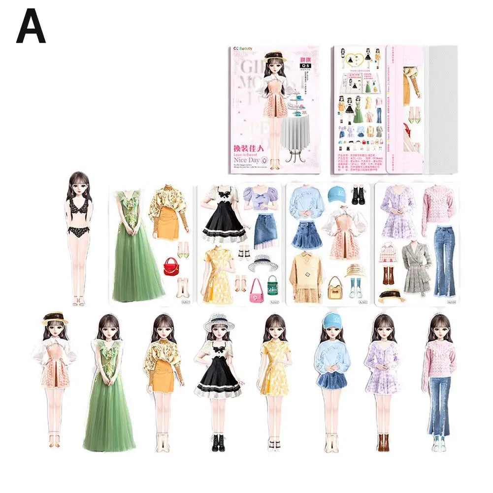Magnetic Dress up Dolls Safe and Harmless Princess Dress up Doll Set Created Imagine Set Birthday Gift for Home