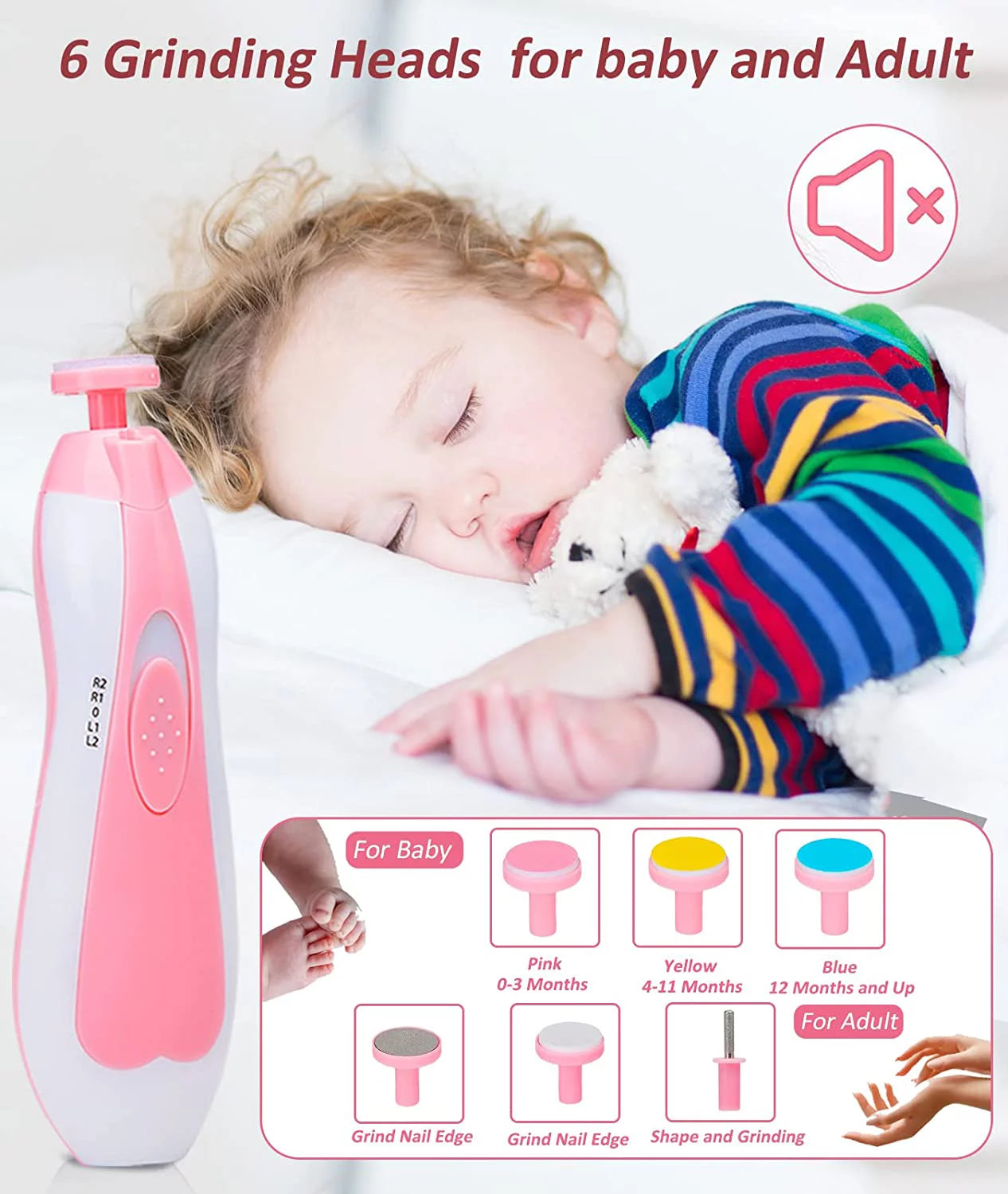 Baby Grooming Kit, 20 in 1 Newborn Baby Essentials for Newborn Infant Toddlers, Pink