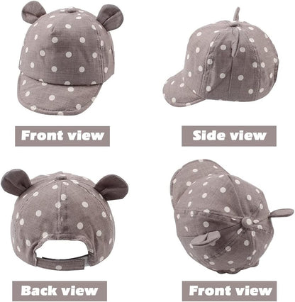 JANGANNSA Baby Duck Cap Infant Kids Sun Hat Bear Cute Cartoon Caps Spring Summer