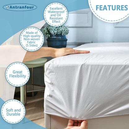 Full XL Size Waterproof Mattress Protector,Top & Side 360°Waterproof Protection, Fitted Sheet Style, Ideal for Kids, Pets & Incontinence, Fits up to 18" Deep