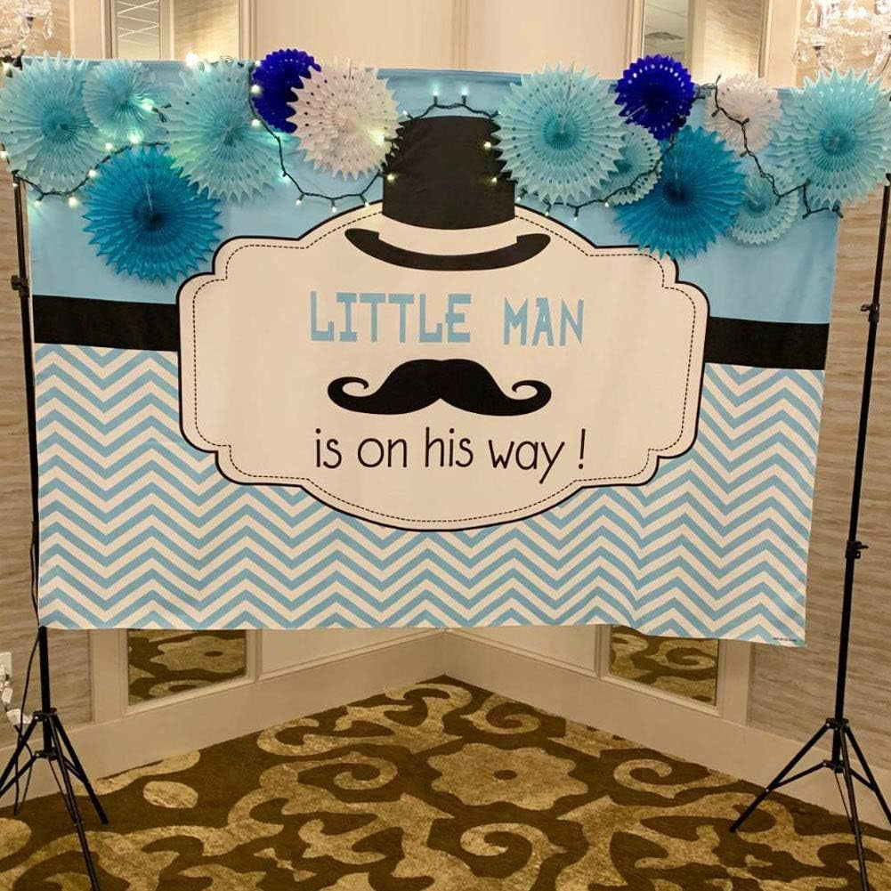 SUNBEAUTY Pack of 13 Blue White Hanging Honeycomb Paper Fans Party Decoration Kit for Baby Boy Shower 1St Birthday Navy Ocean Wedding under the Sea Theme Photo Booth Backdrops Paper Party Supplies