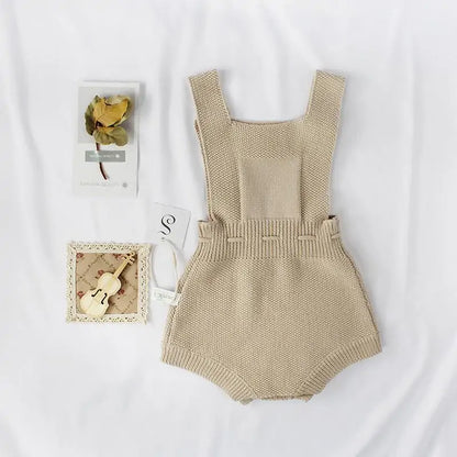 Knitted Romper for Toddler Girls