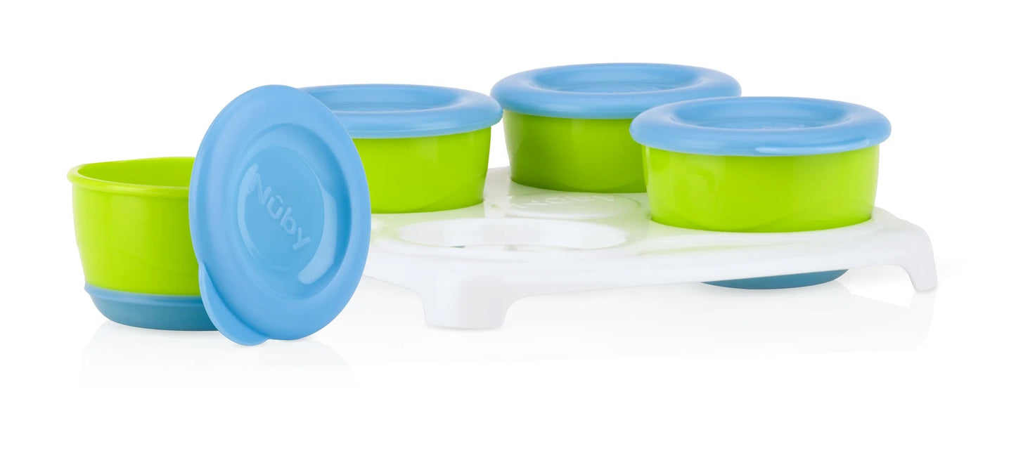 Nuby Garden Fresh Food Storage Pots in Tray