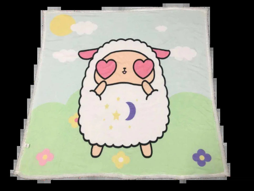 Baby Lamby Soft Plush Baby Blanket with Sherpa Back - Oversized