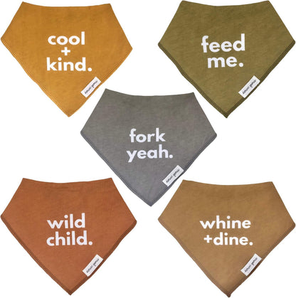 Bandana Feeding Drool Baby Bib I Soft Organic Cotton I Fleece Back