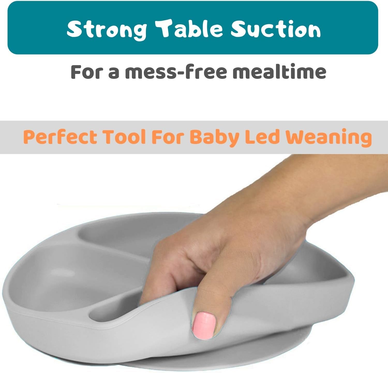 Silicone Baby Feeding Set - BPA Free - Dishwasher, Microwave and Oven Safe