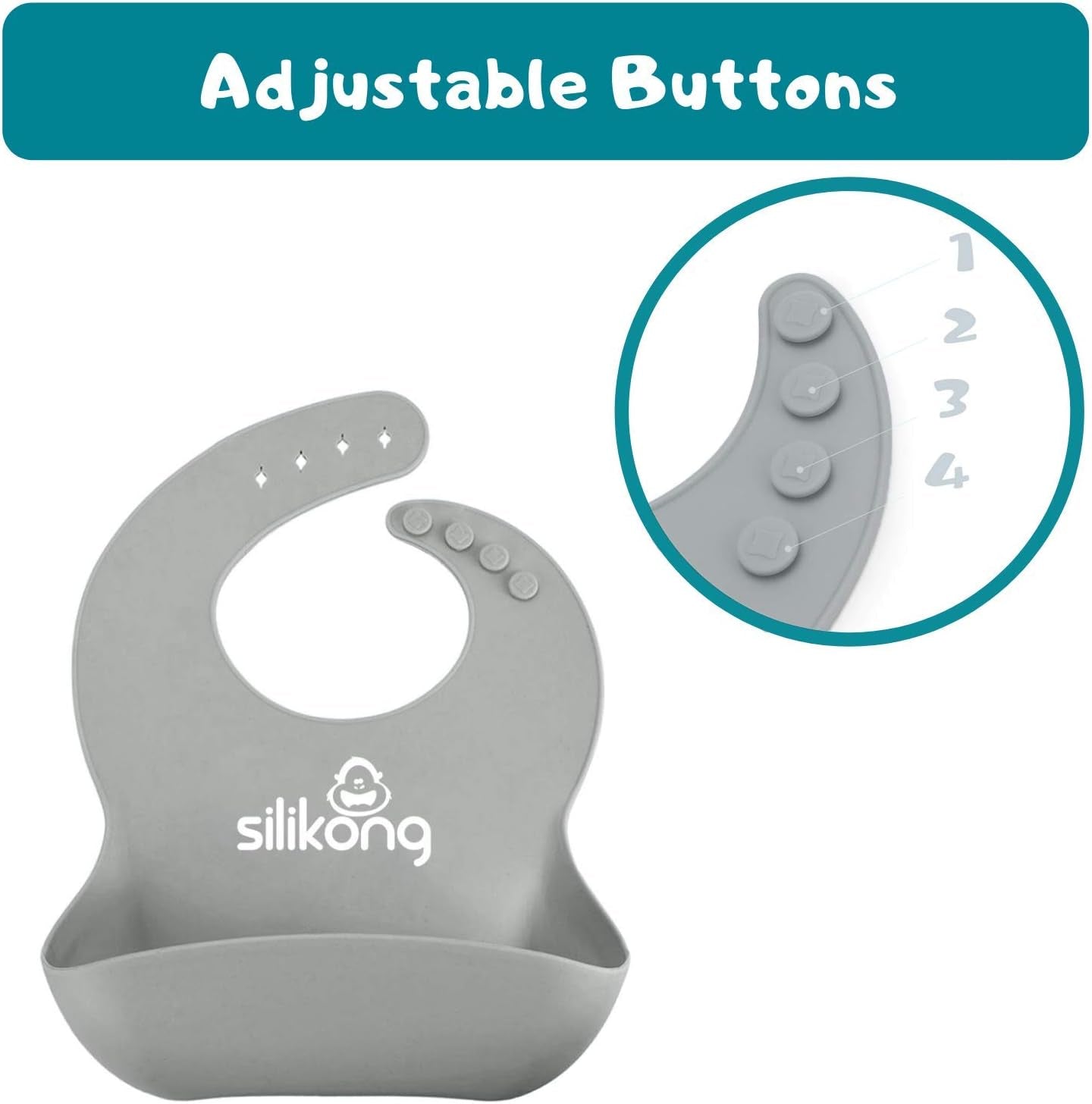 Silicone Baby Feeding Set - BPA Free - Dishwasher, Microwave and Oven Safe