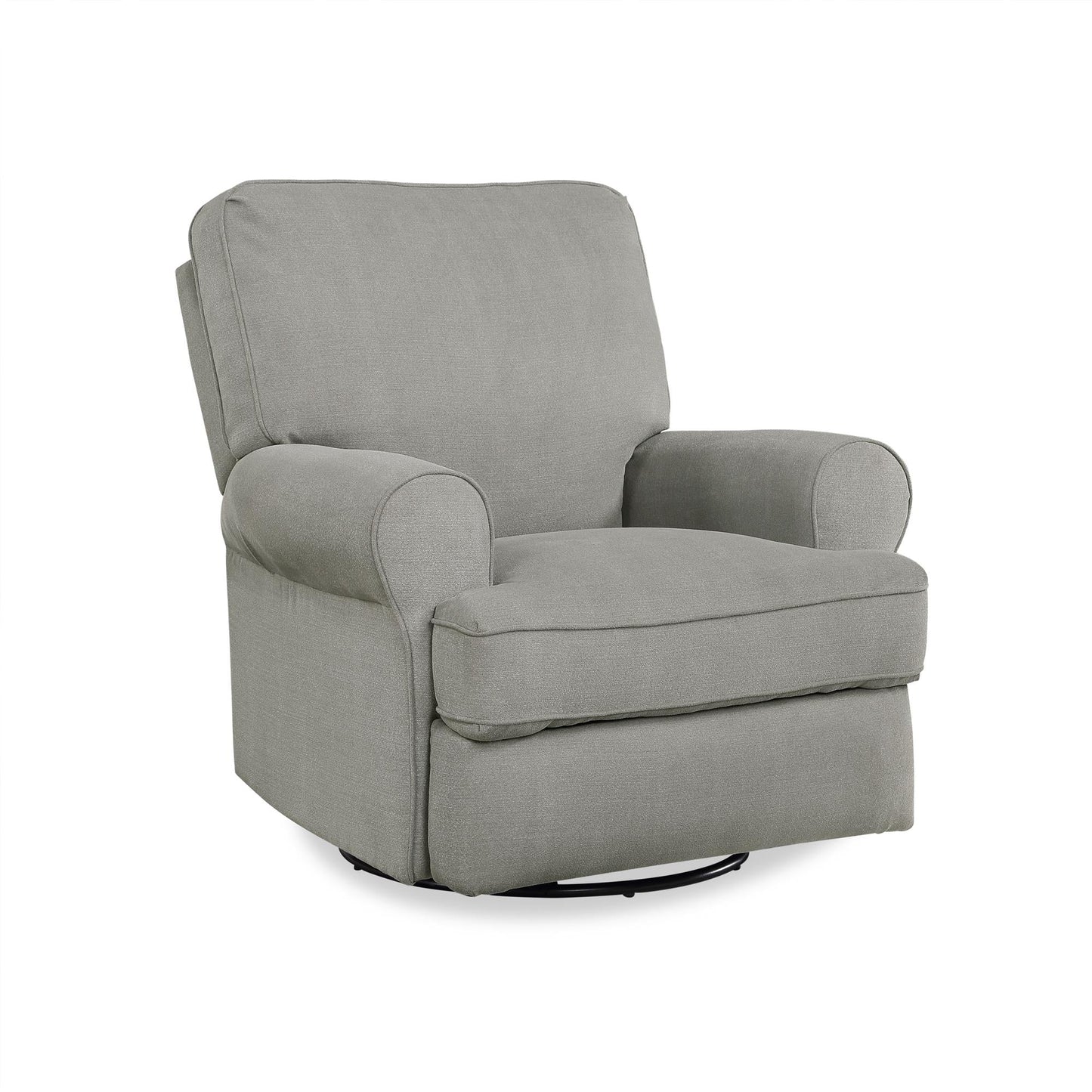 Baby Relax Tiana Nursery Swivel Glider Recliner Chair, Gray