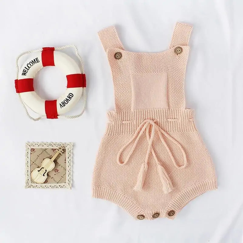 Knitted Romper for Toddler Girls