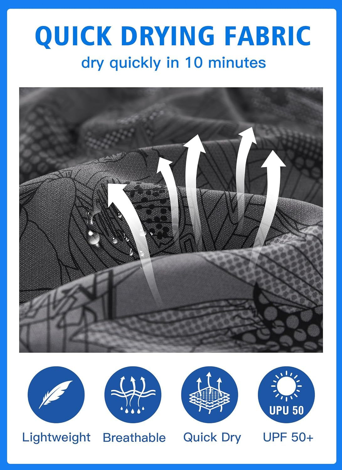 APTRO Men'S Swim Trunks 9" Quick Dry Bathing Suit Big & Tall Beach Swimsuits