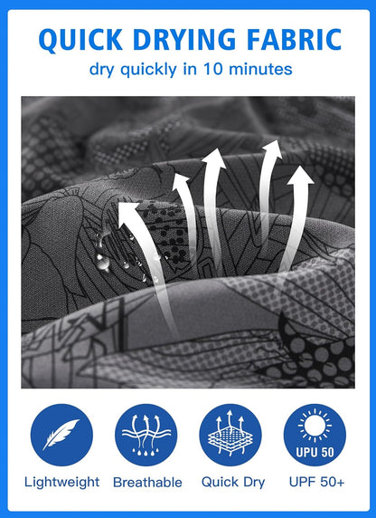 APTRO Men'S Swim Trunks 9" Quick Dry Bathing Suit Big & Tall Beach Swimsuits