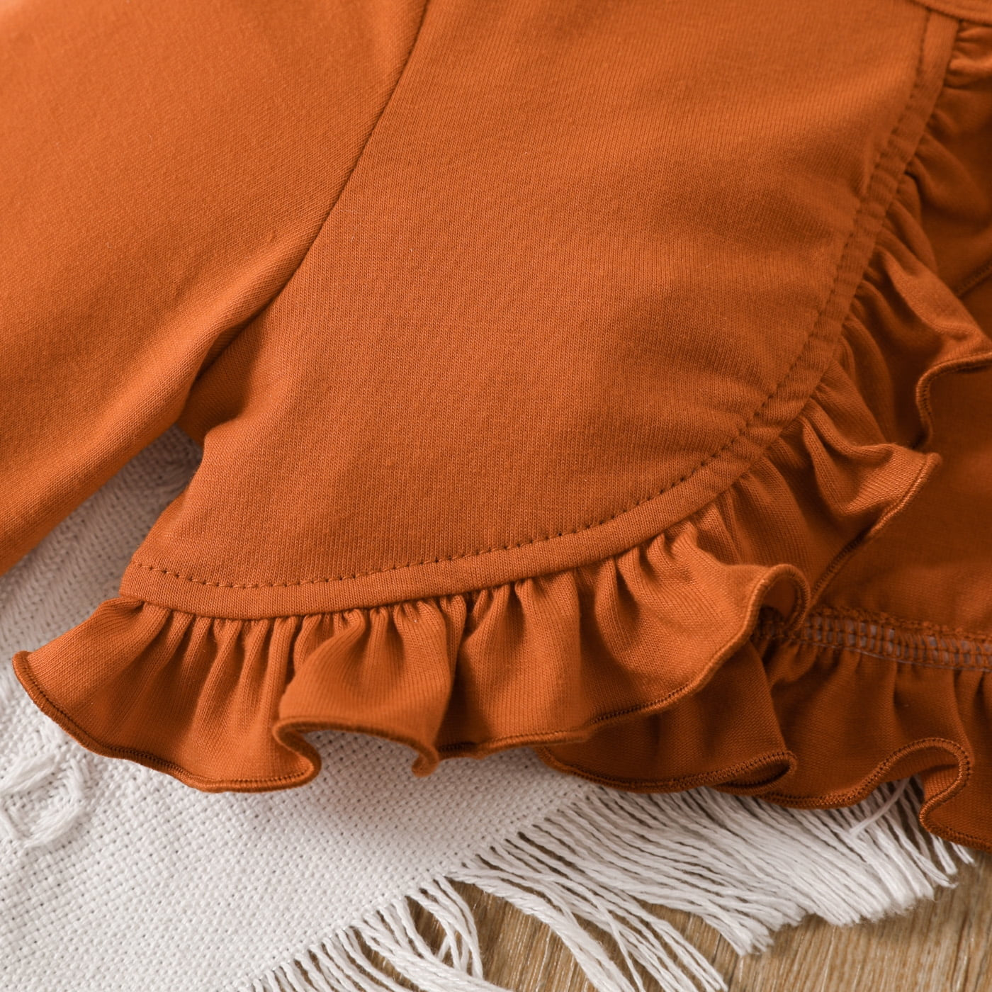 Patpat Floral Girl Dress Toddler Girl Clothes 2Pcs Kid Sleeveless Dress and Long Sleeve Ruffled Cardigan Outfits Set, Yellow Brown, 3 Years