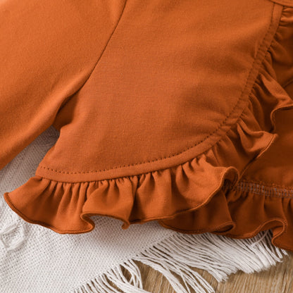 Patpat Floral Girl Dress Toddler Girl Clothes 2Pcs Kid Sleeveless Dress and Long Sleeve Ruffled Cardigan Outfits Set, Yellow Brown, 3 Years