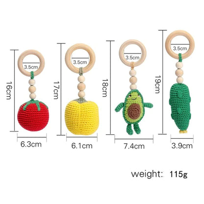 1Set Play Gym Frame Baby Activity Wooden Fitness Frames Play Gym Mobile Baby Room Decoration Newborn Baby Accessories Rattle Toy