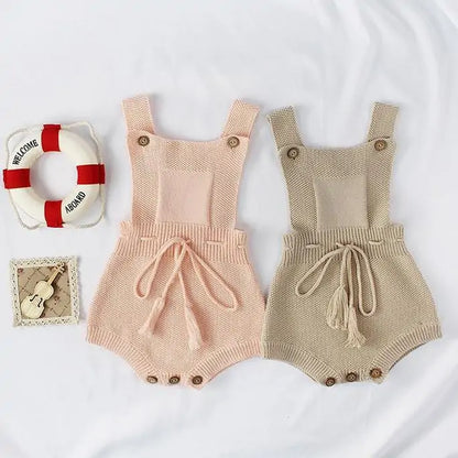 Knitted Romper for Toddler Girls