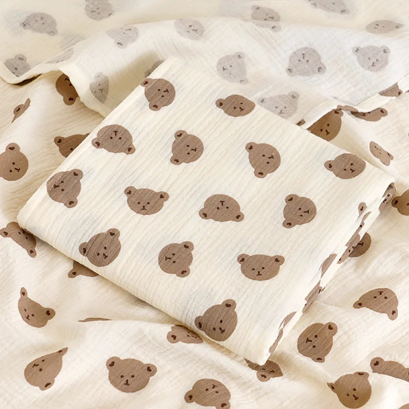 Cotton Muslin Swaddle 2 Layer Receiving Blankets - 39X39Inch