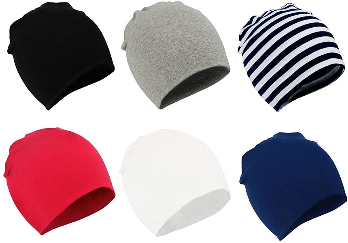 Zando Winter Cotton Warm Hat Unisex Baby Beanie Hat Infant Baby Soft Cute Knit Cap 06 Pack 1