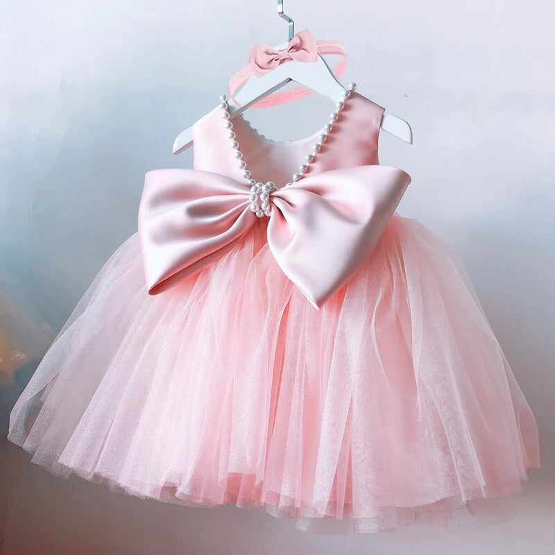 Girl Kid 0-2Y Princess Dress for New Year Wedding, Birthday, Party, Baptism, Christmas