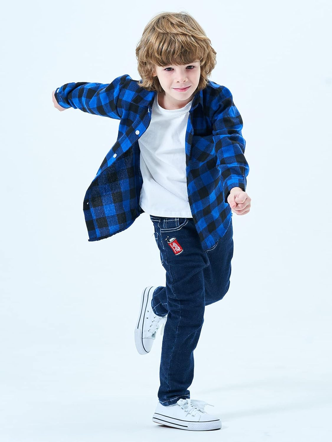 Men & Boy Button down Shirt Kid Flannel Shirt Toddler Buffalo Plaid Shirt Boys Western Shirts Long Sleeve Father Son Shirt