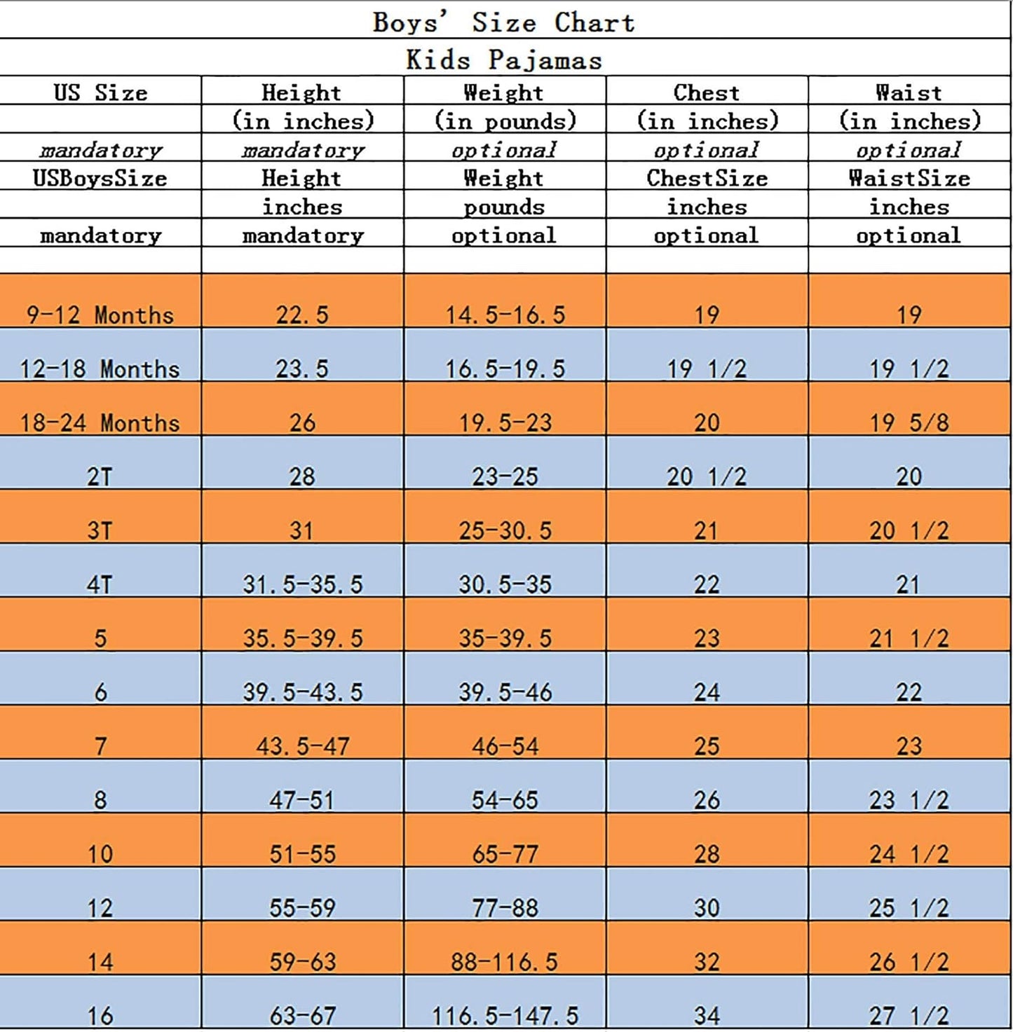 Family Feeling Kids & Toddler Boys Pajamas 2 Piece Pjs Set 100% Cotton Sleepwear