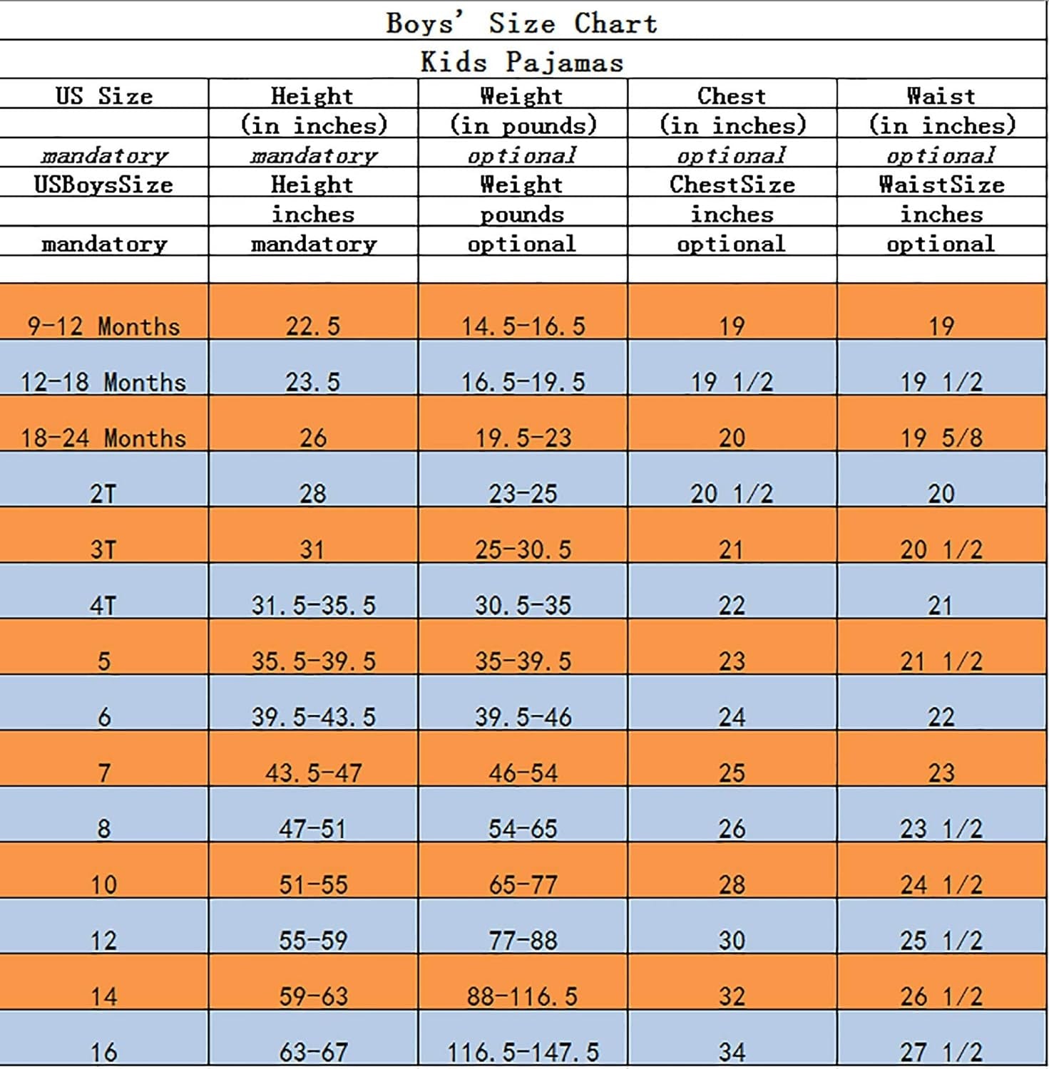 Family Feeling Kids & Toddler Boys Pajamas 2 Piece Pjs Set 100% Cotton Sleepwear