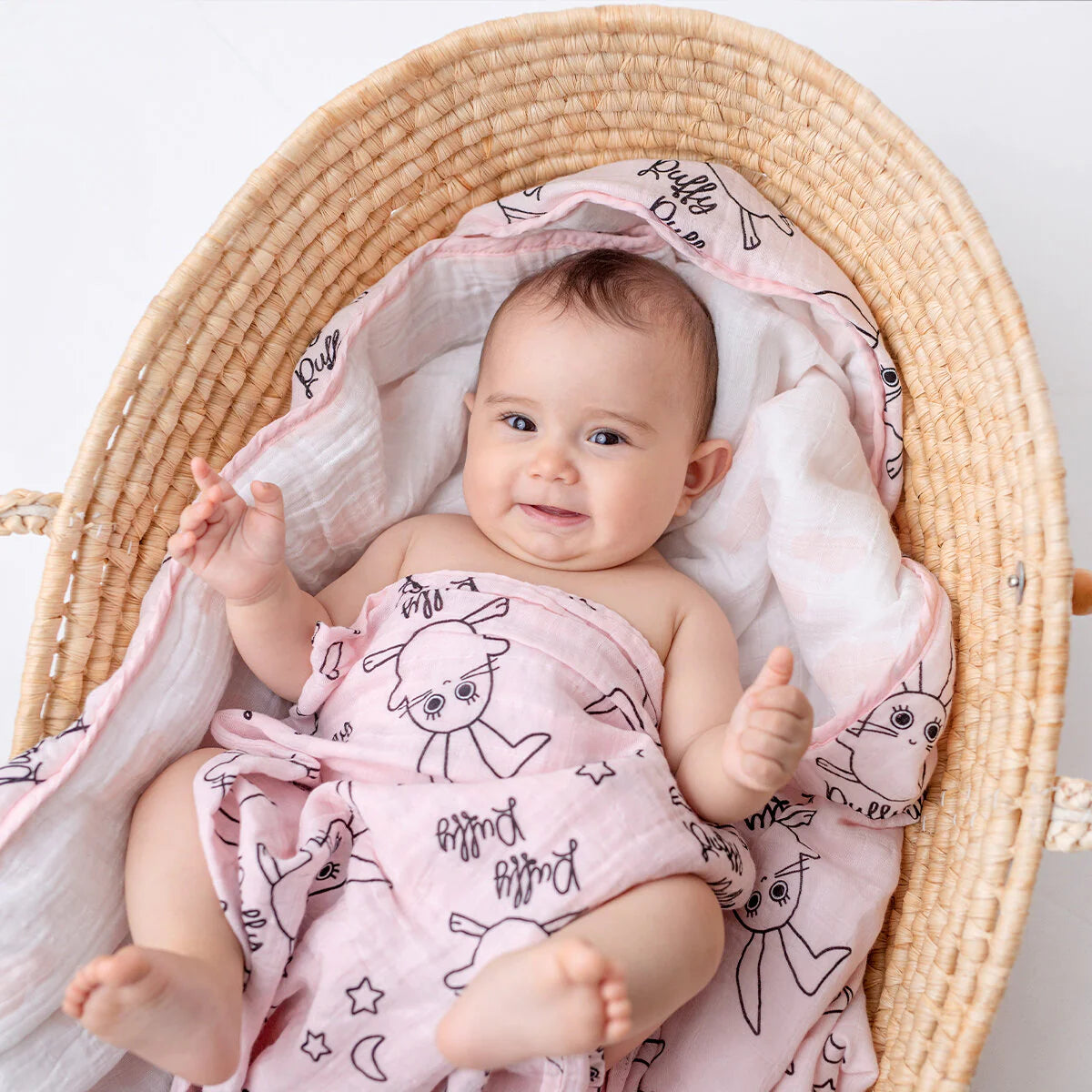 Milk&Moo Set of 2 Chancin Baby Muslin Swaddle Blanket