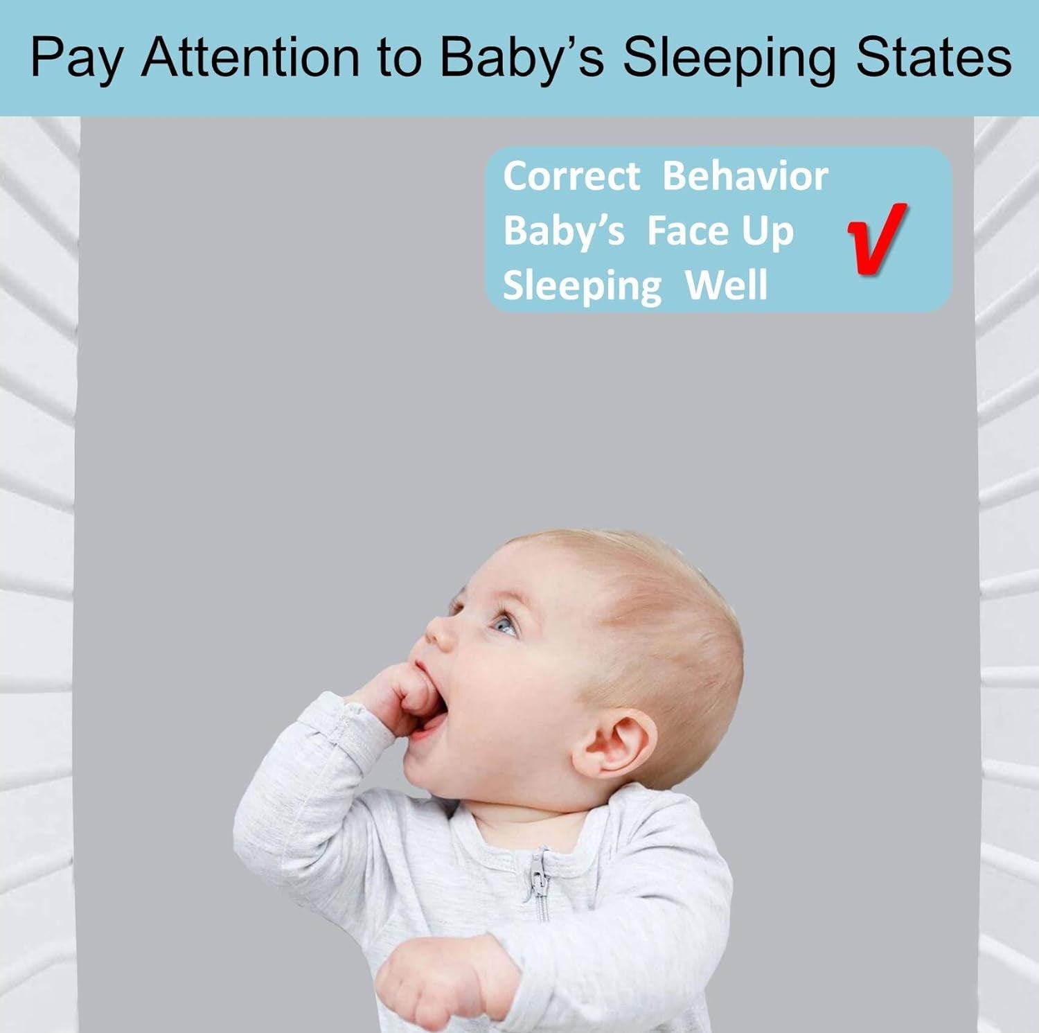 Baby Boy Crib Sheets, 2 Pack Crib Sheets Set White & Grey, Baby Sheets for Crib & Toddler Mattresses, Made of Silky Soft Microfiber, Size 52 X 28 Inches with 8 Inch Pocket for Snug Fit