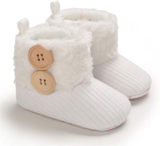 Infant Boots Winter Baby Girl Shoes Soft Sole Anti-Slip Toddler Warm Prewalker Newborn Snow Boots