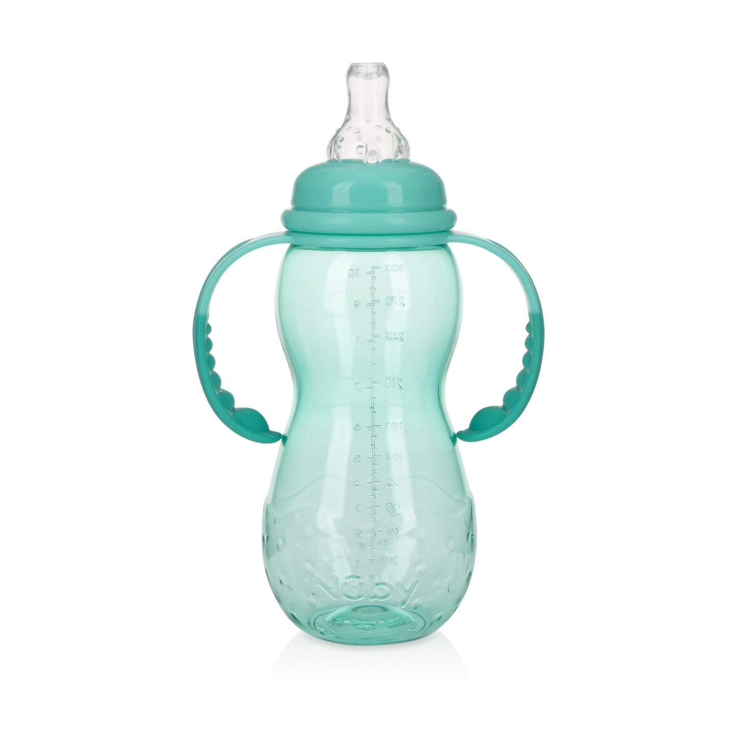 Nuby Bottle-To-Soft Spout Sippy Cup Non-Drip Standard Neck Baby Bottle, 10 Fl Oz