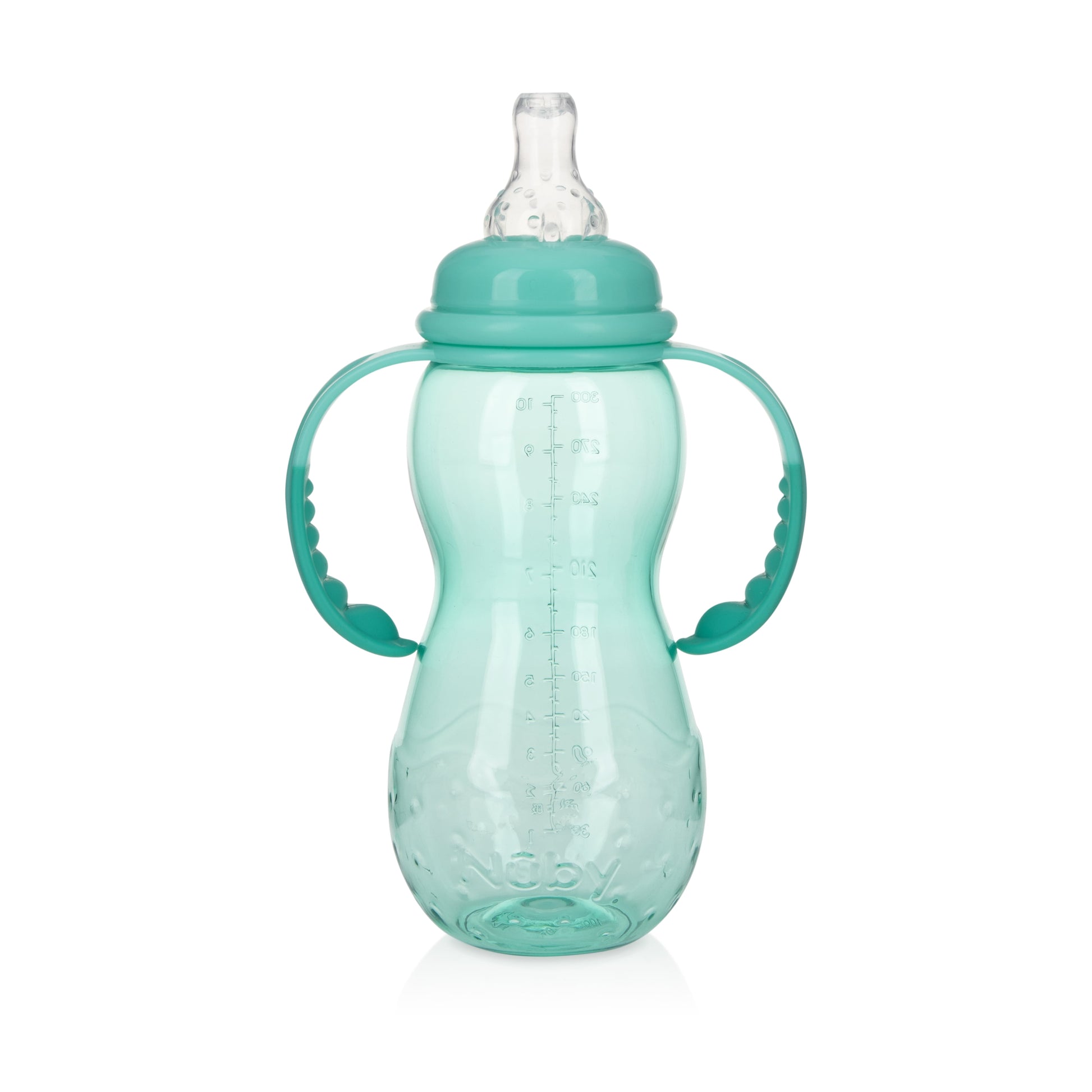 Nuby Bottle-To-Soft Spout Sippy Cup Non-Drip Standard Neck Baby Bottle, 10 Fl Oz