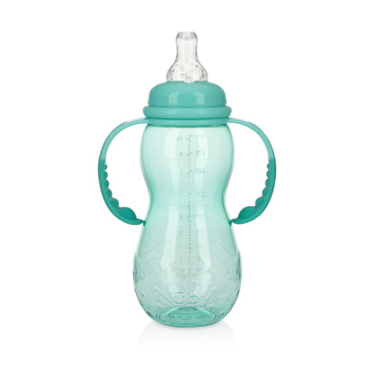 Nuby Bottle-To-Soft Spout Sippy Cup Non-Drip Standard Neck Baby Bottle, 10 Fl Oz