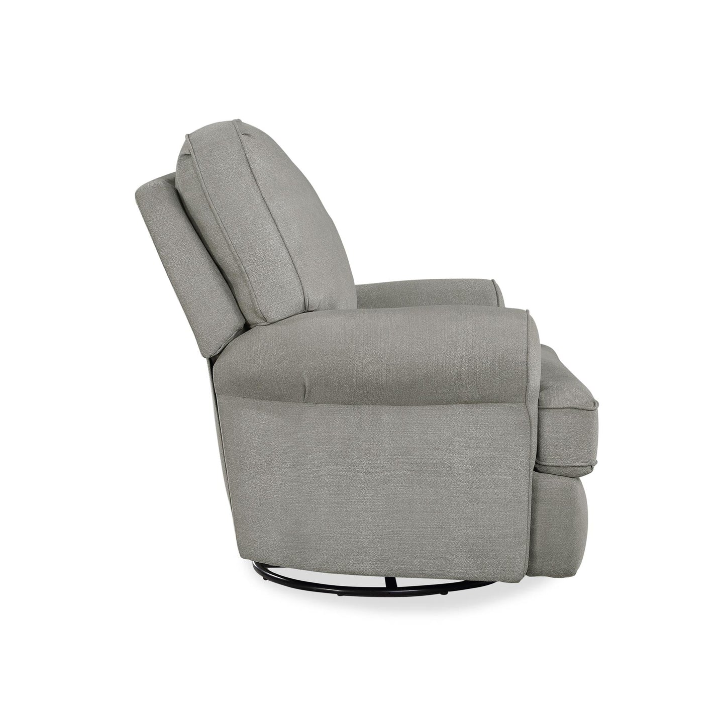 Baby Relax Tiana Nursery Swivel Glider Recliner Chair, Gray