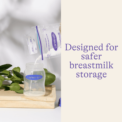 Lansinoh Breastmilk Storage Breast Pump Bottles, 4 Count