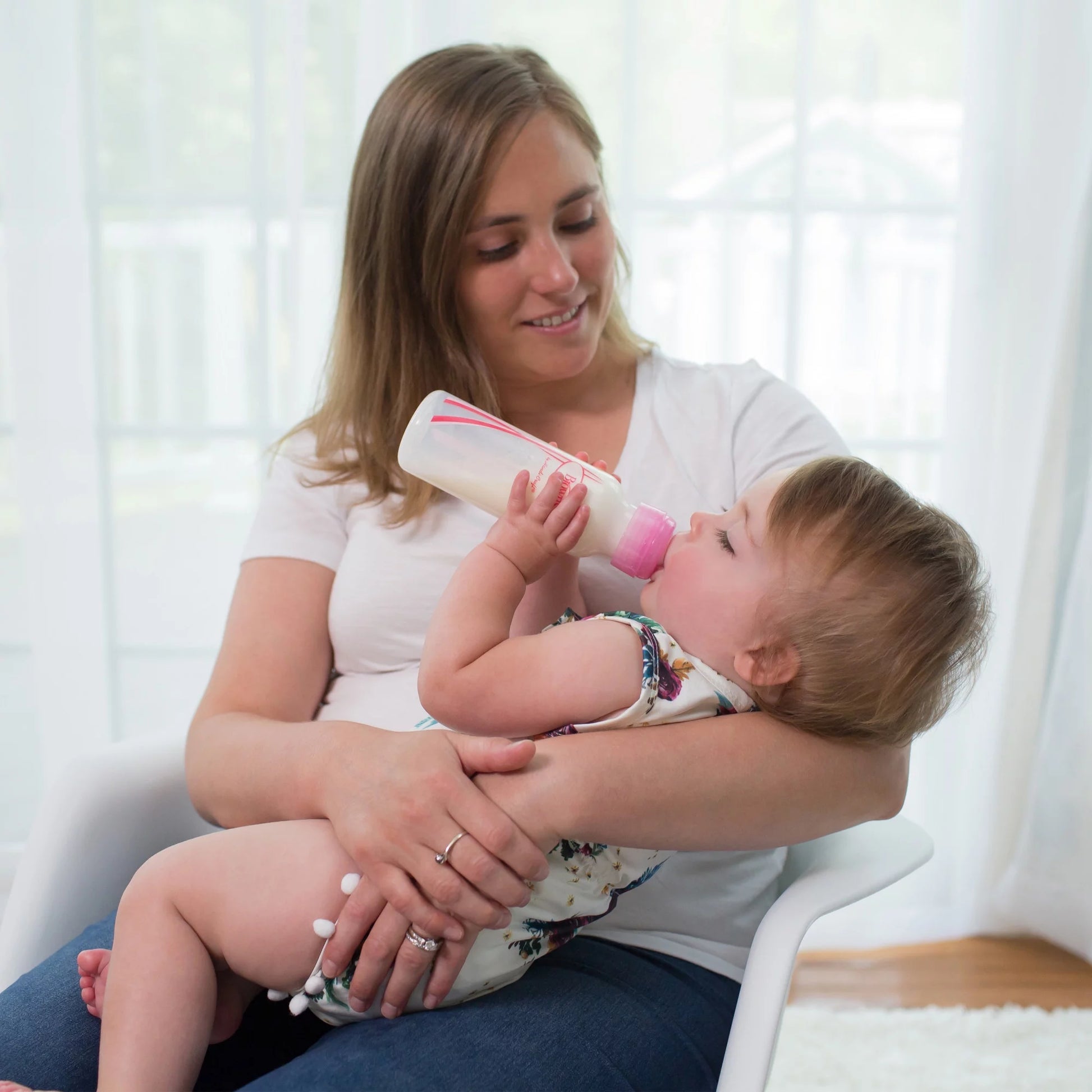 Dr. Brown'S Natural Flow Anti-Colic Options+ Narrow Baby Bottle, 8Oz/250Ml, 0M+, Pink, 3 Pack