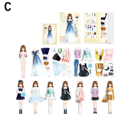 Magnetic Dress up Dolls Safe and Harmless Princess Dress up Doll Set Created Imagine Set Birthday Gift for Home