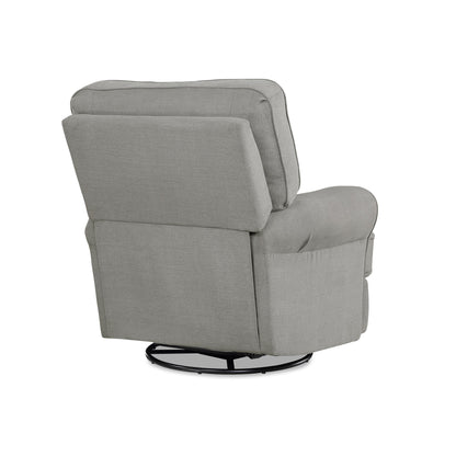 Baby Relax Tiana Nursery Swivel Glider Recliner Chair, Gray