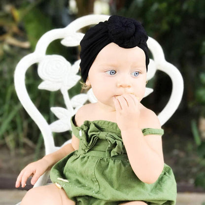 Baby Turban Newborn Turbans for Baby Girls Head Wraps Bow Hats for Newborns Baby Beanie Hats Headraps